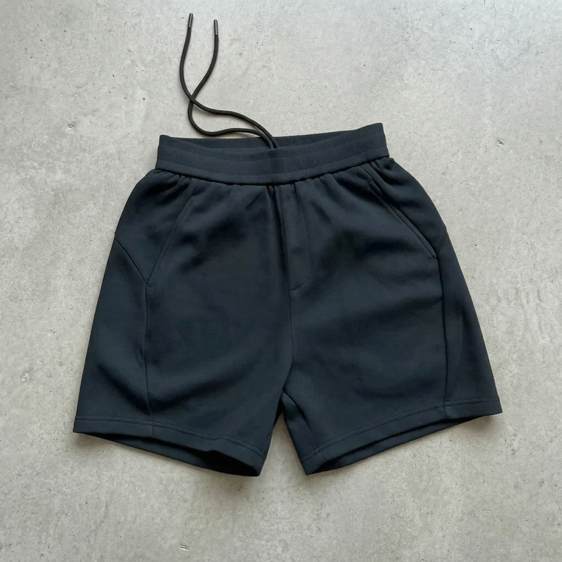 3D Paneled Scuba Knit Shorts