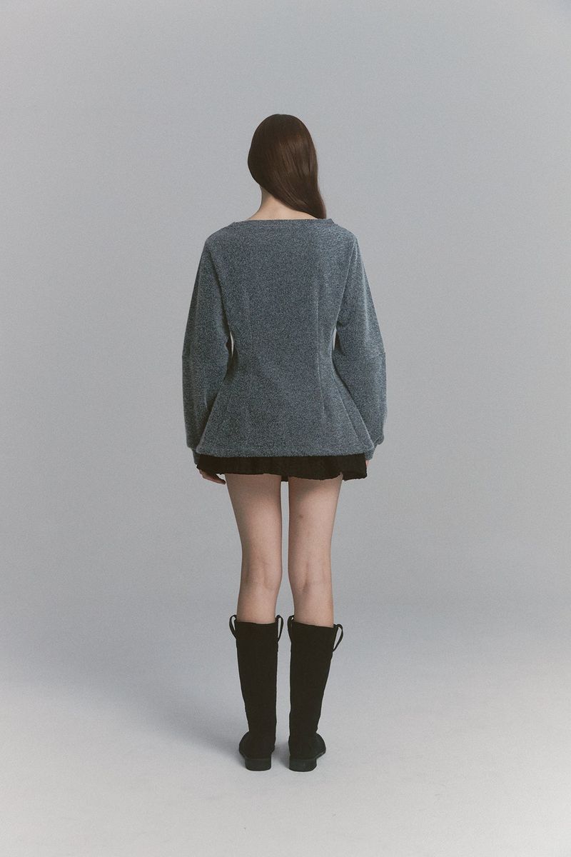 Angora Flare Sweatshirt Charcoal