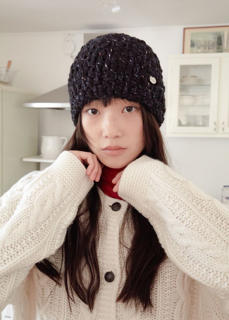 Slab Wool Beanie - Black