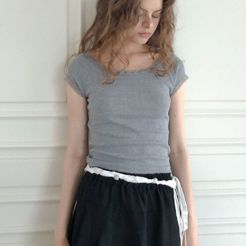 delidi（ディライディ）の「Stunning T-shirts (gray)（Tops）」