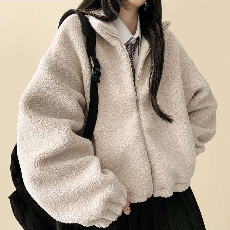 Pelo Thick Dumble Fleece Zip-Up Jumper
