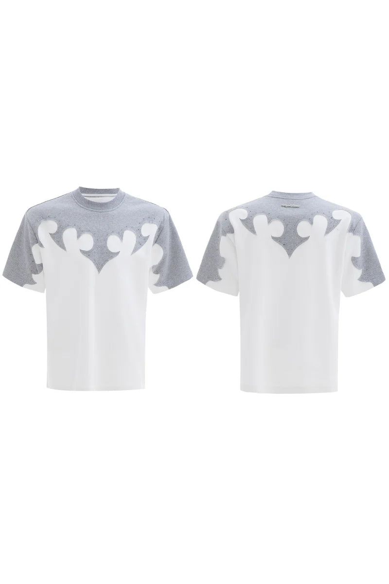 Burnout Rhinestone Cotton Tee