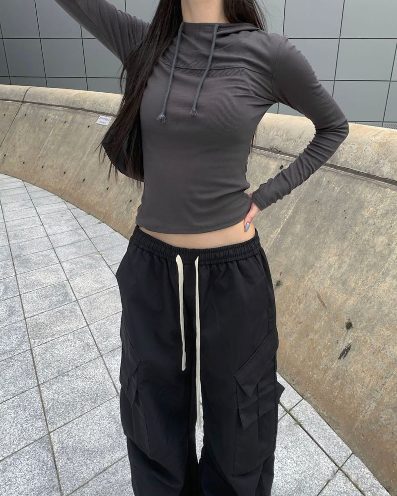 Nylon parachute pants