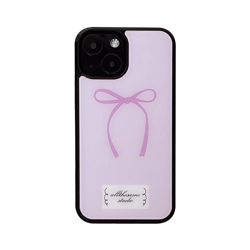 allthesamestudio(オールザセイムスタジオ)の「ribbon glossy glass bumper case (pink)(Smartphone Accessories)」