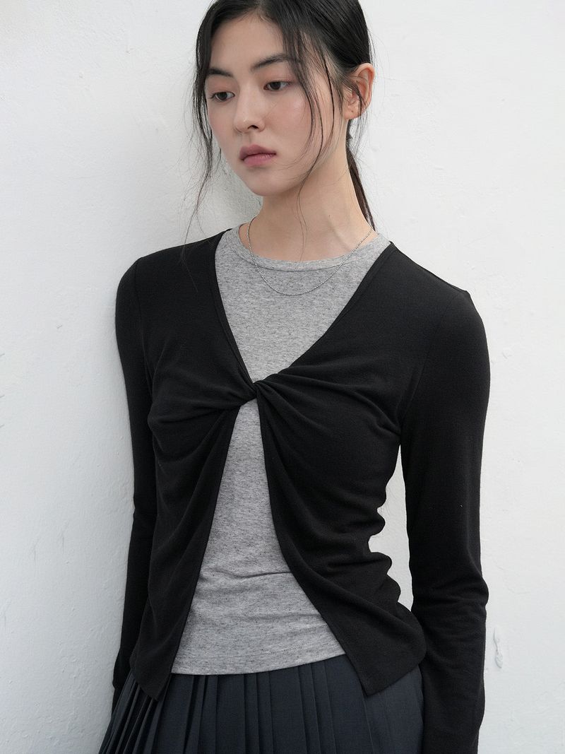 【即日発送】layered twist t-shirts