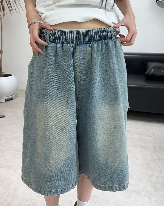 Rube Carpenter Bermuda Denim Pants