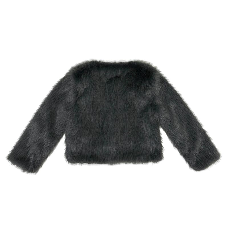 Dark fur jacket