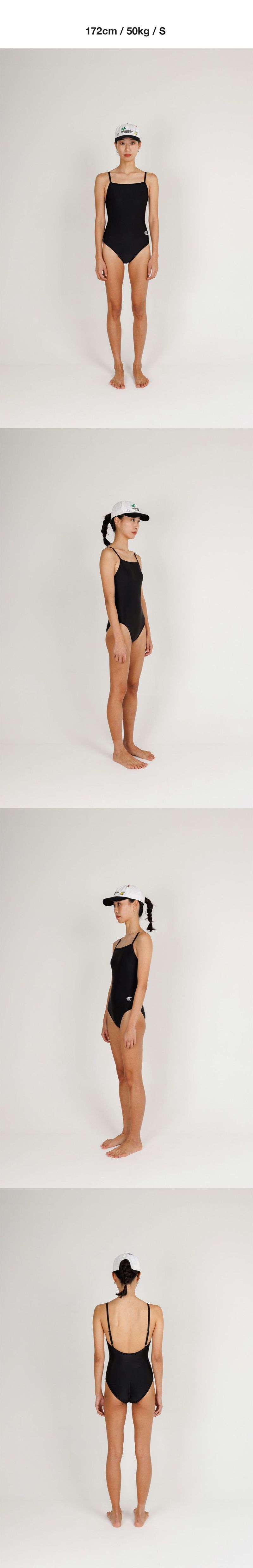 SWIM BASIC ONE-PIECE - BLACK