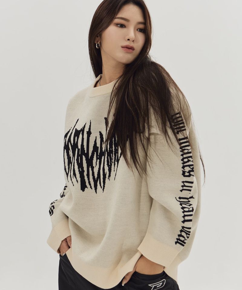 HEART TRIBAL LOGO KNITWEAR