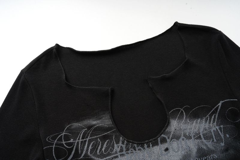 Sorine Cutout Print Top