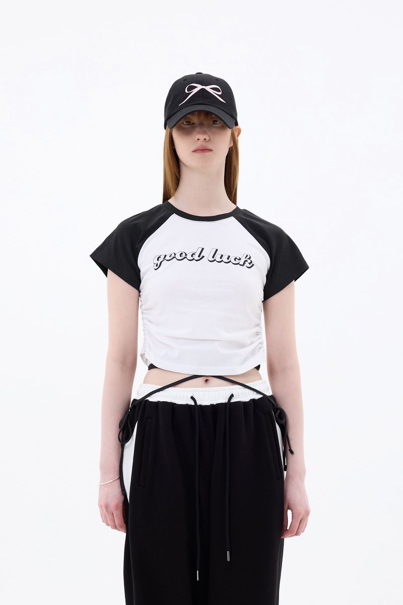 ARIKIM（アリキム）の「GOOD LUCK LOGO T-SHIRT / CHARCOAL（Tops）」