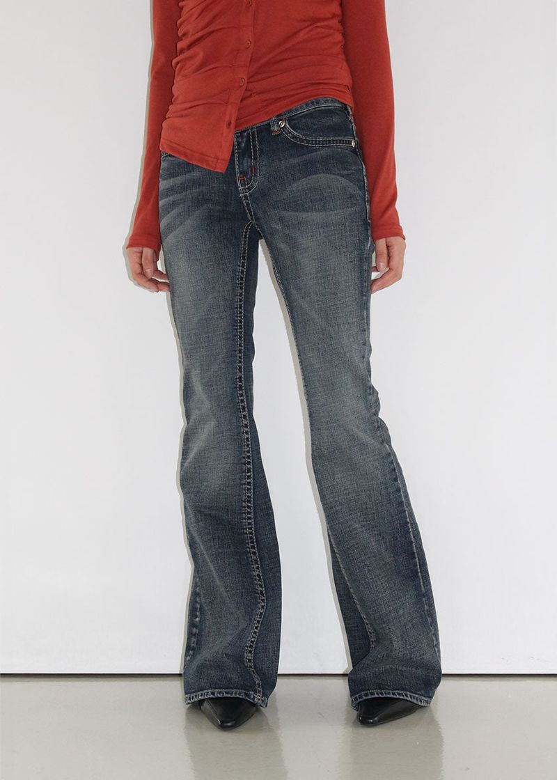 BETTY LOW BOOTS CUT DENIM