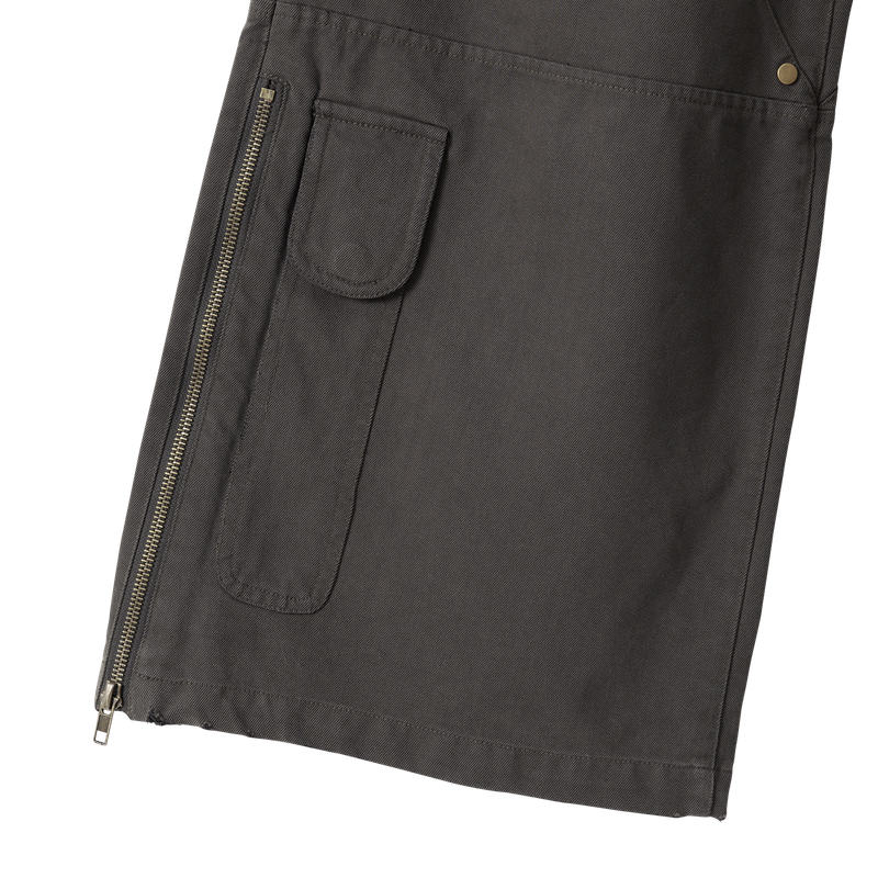 Lowrise Washed Curve Cargo Pants - KHAKI
