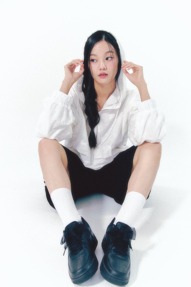 Lace Anorak Jumper White