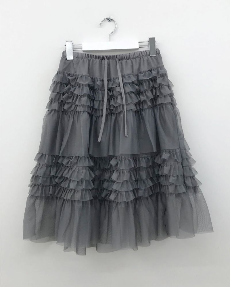 Verde chiffon skirt (3color)