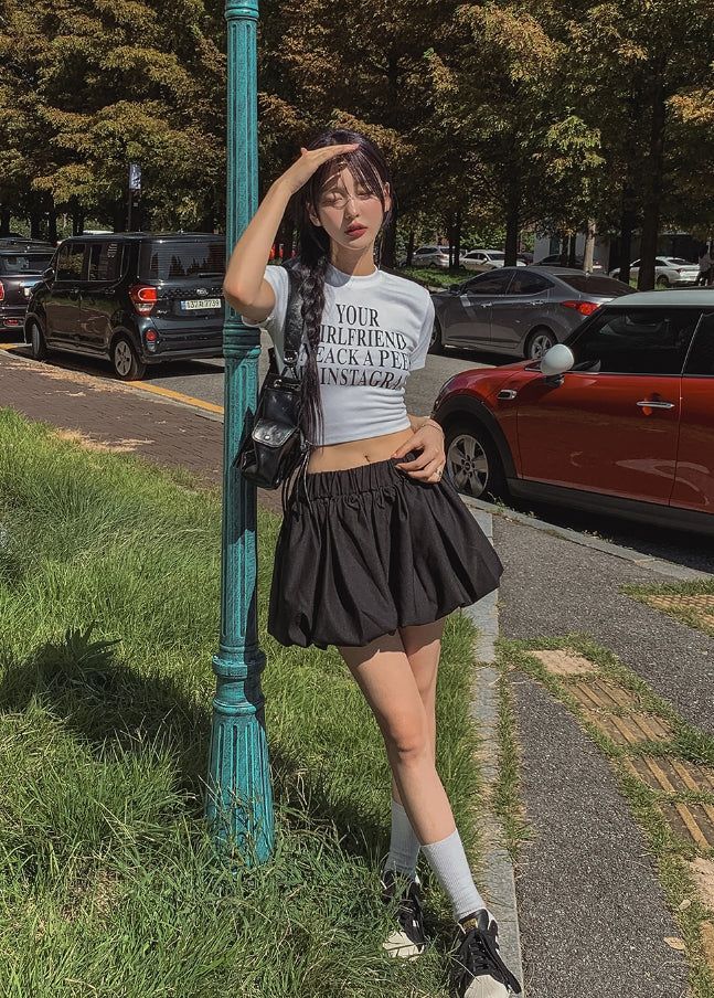 Pumpkin Balloon Miniskirt