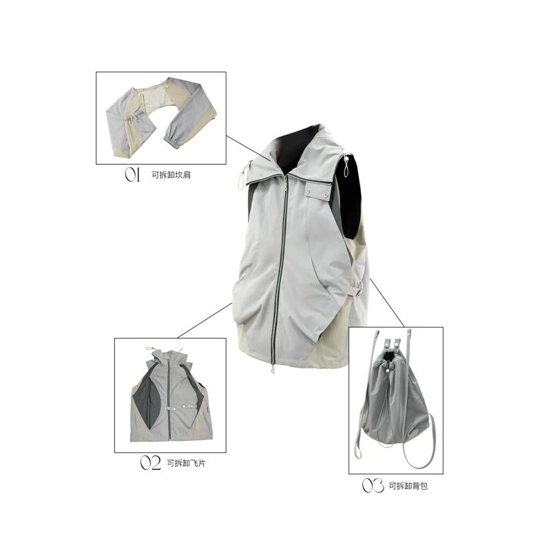 RELABEL (DIGGER Collection) Three-proof and Durable One-Clothing Three-State Deconstructed Splicing Outdoor Survival Jacket