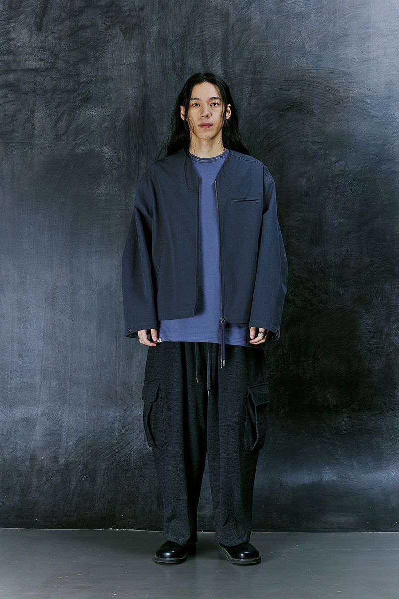EARTH COTTON Y ZIP-UP JACKET (Charcoal)