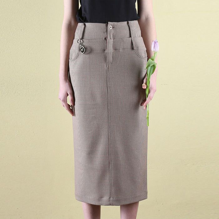 CLUT STUDIO(クラットスタジオ)の「0 7 double waist check skirt(Skirts)」