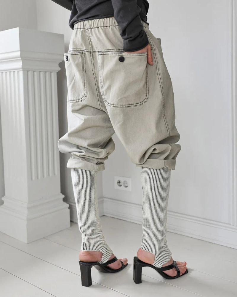 PORTERNA（ポルテナ）の「26SS★ KNITTED LEG WARMER COTTON SARROUEL PANTS（Pants）」