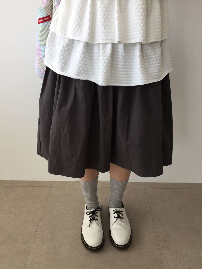 ペールブルームミディスカート (3color)