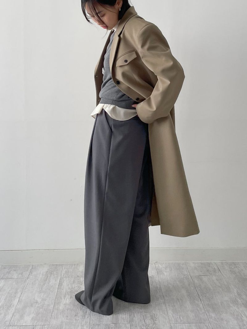 Amy Two Tuck Wide Slacks