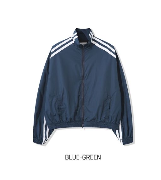 Tudi Diagonal Track Nylon Wind Jumper
