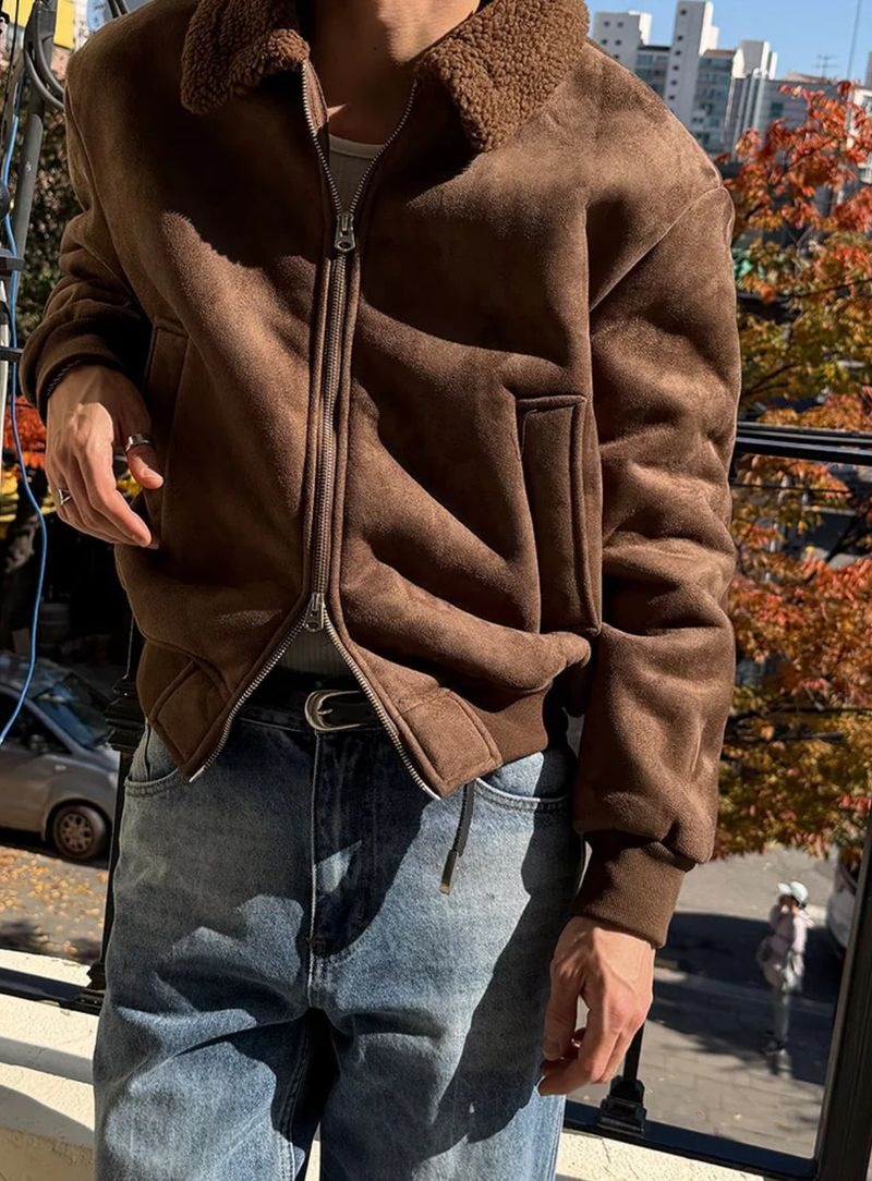 [F/W] Shirring suede mustang(2color)
