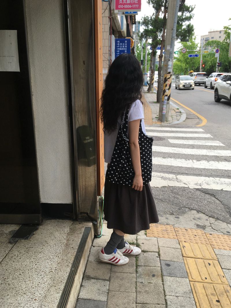 Button Midi Skirt