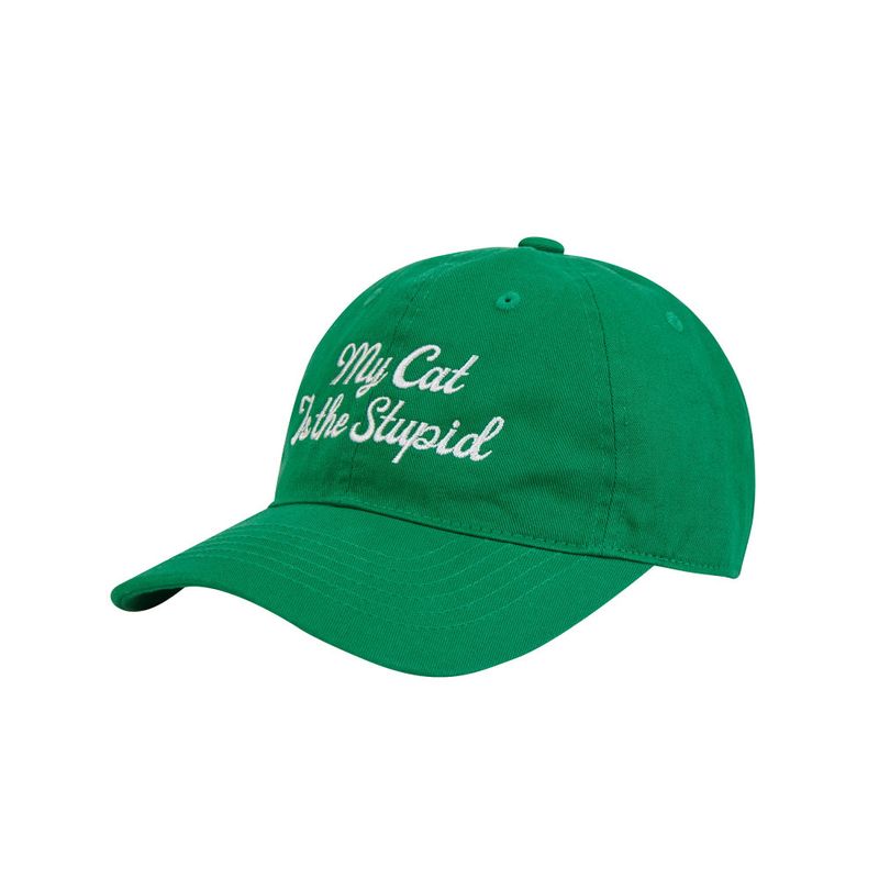Human & Cat(ヒューマン&キャット)の「STUPID CAT BALL CAP_GREEN(Hats)」