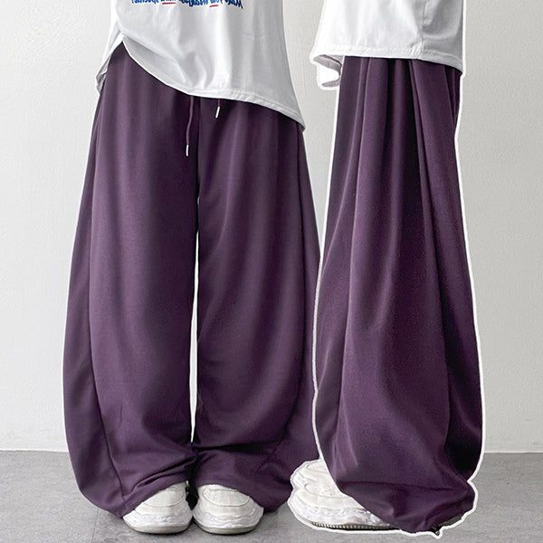 Cool Air Mesh 🧊 Plain Wide Banding Sweat Pants (4 colors)