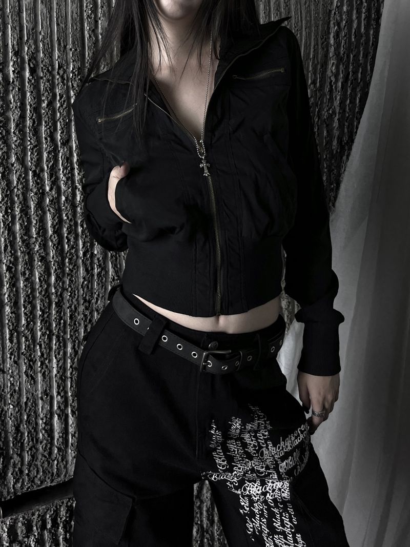new and b vintage crop jacket