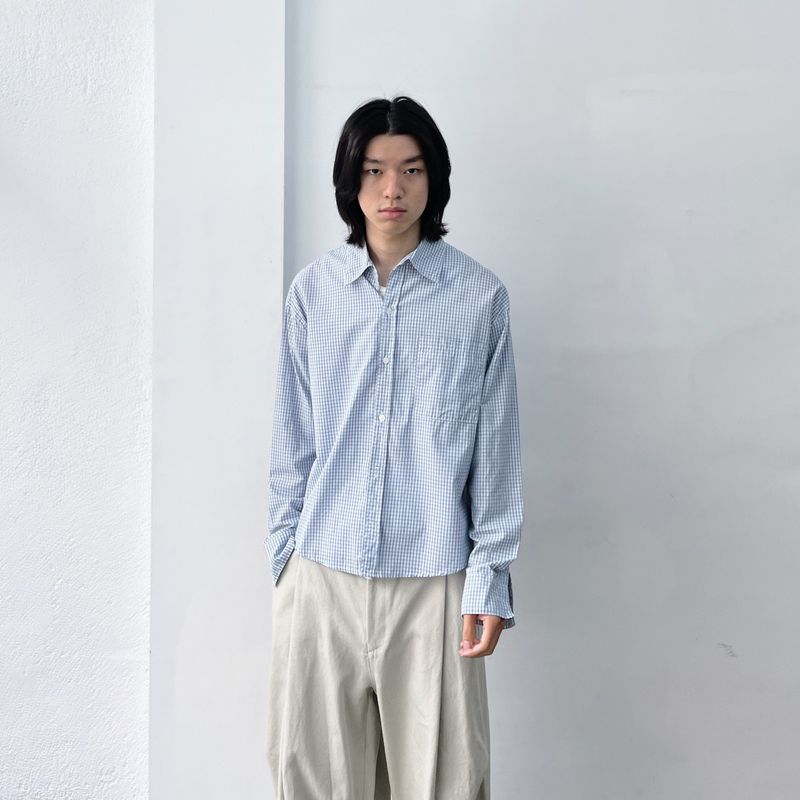Cropped Check Shirt