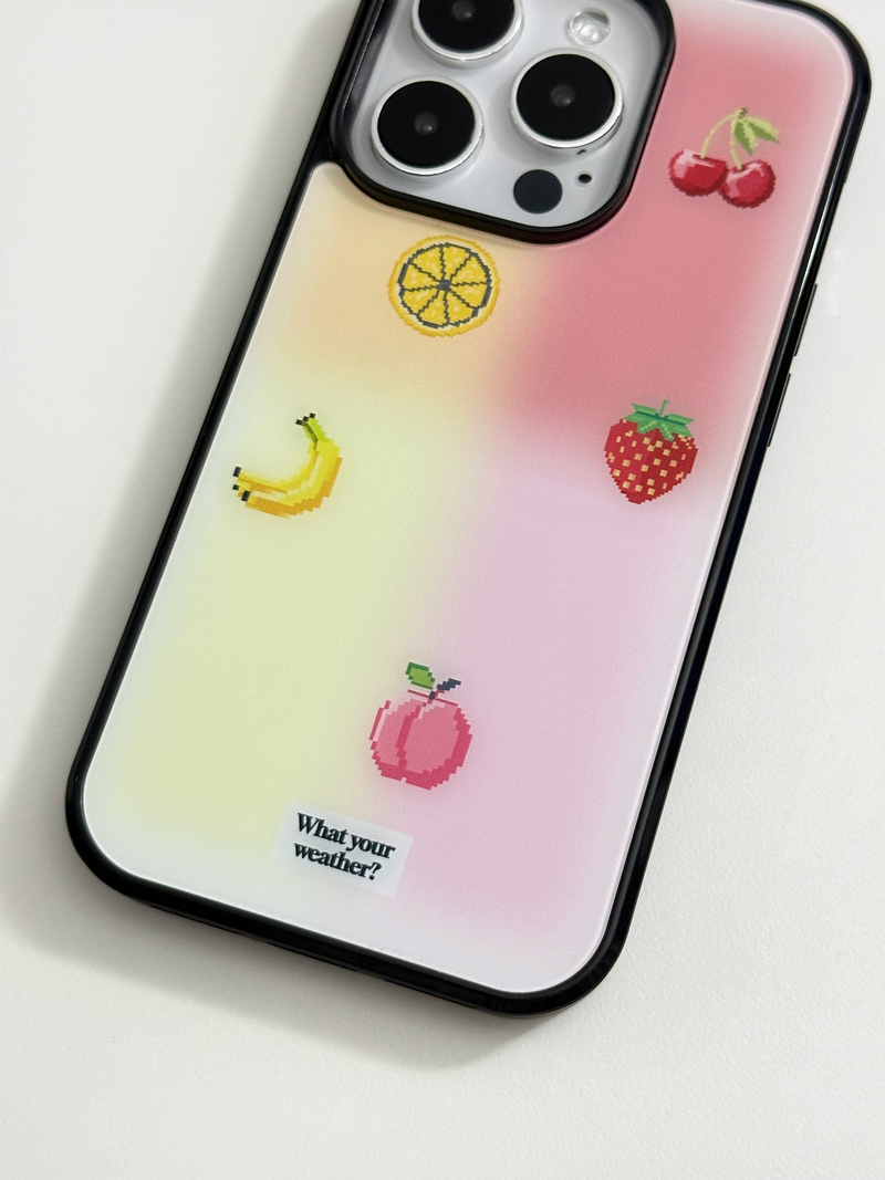 fruit positioning map glass bumper case