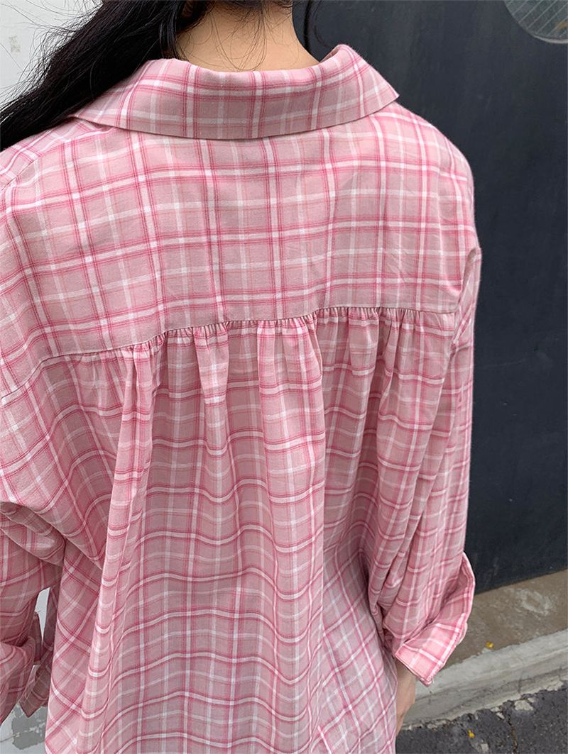 SHIRRING CHECK SHIRT (2C)