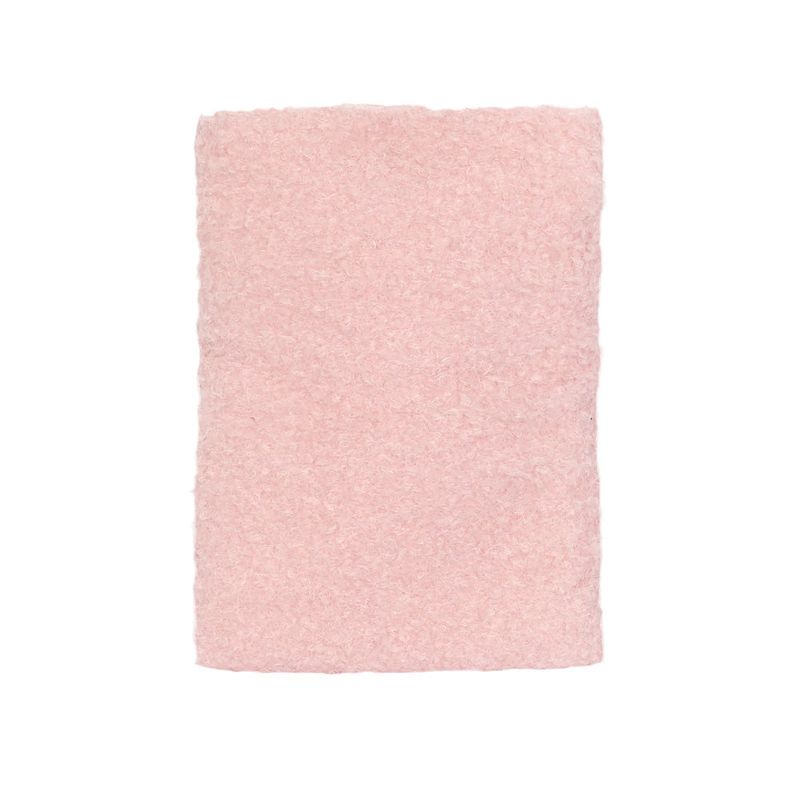 Fur RIbbon notebook pouch_pink
