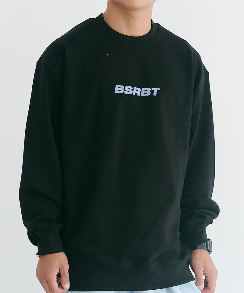 BSRABBIT(ビエスラビット)の「BSR2223FWPO076 BSRBT CREWNECK BLACK(Tops)」