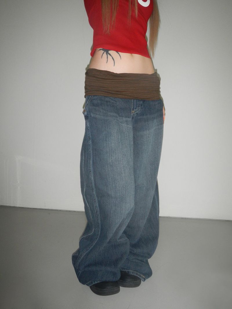 summer banding denim pt(2 color)