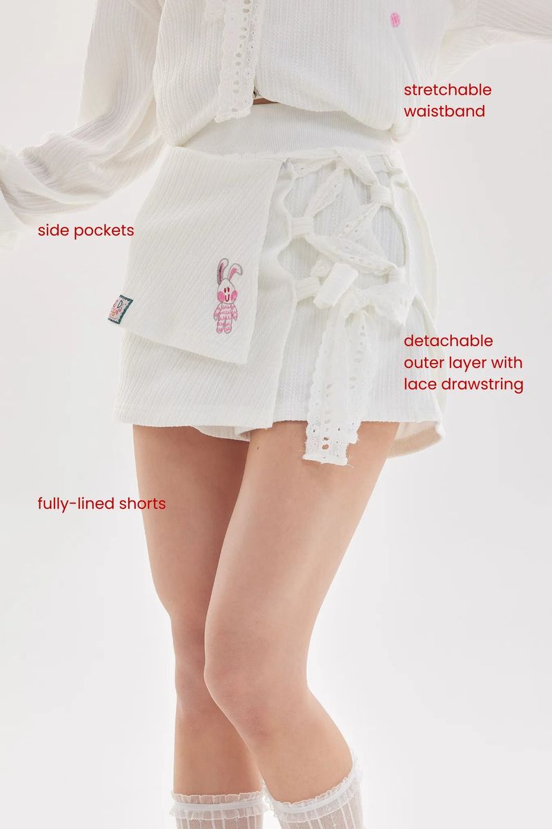 Off the Clock Shorts (White)