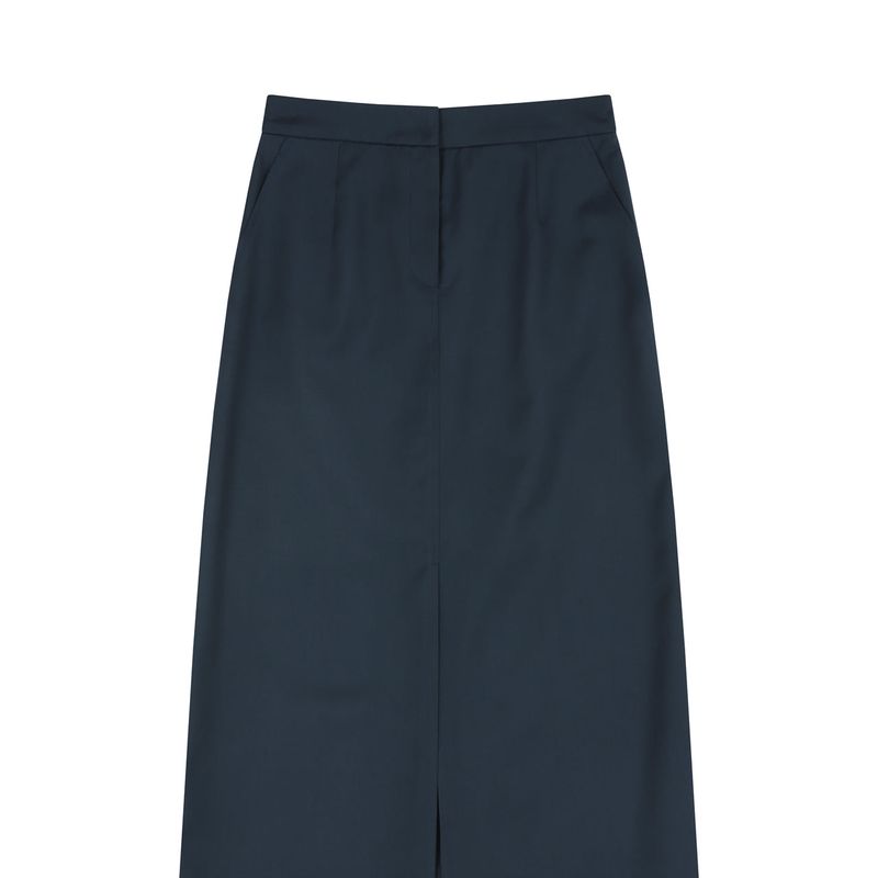 Front Slit Skirt Navy