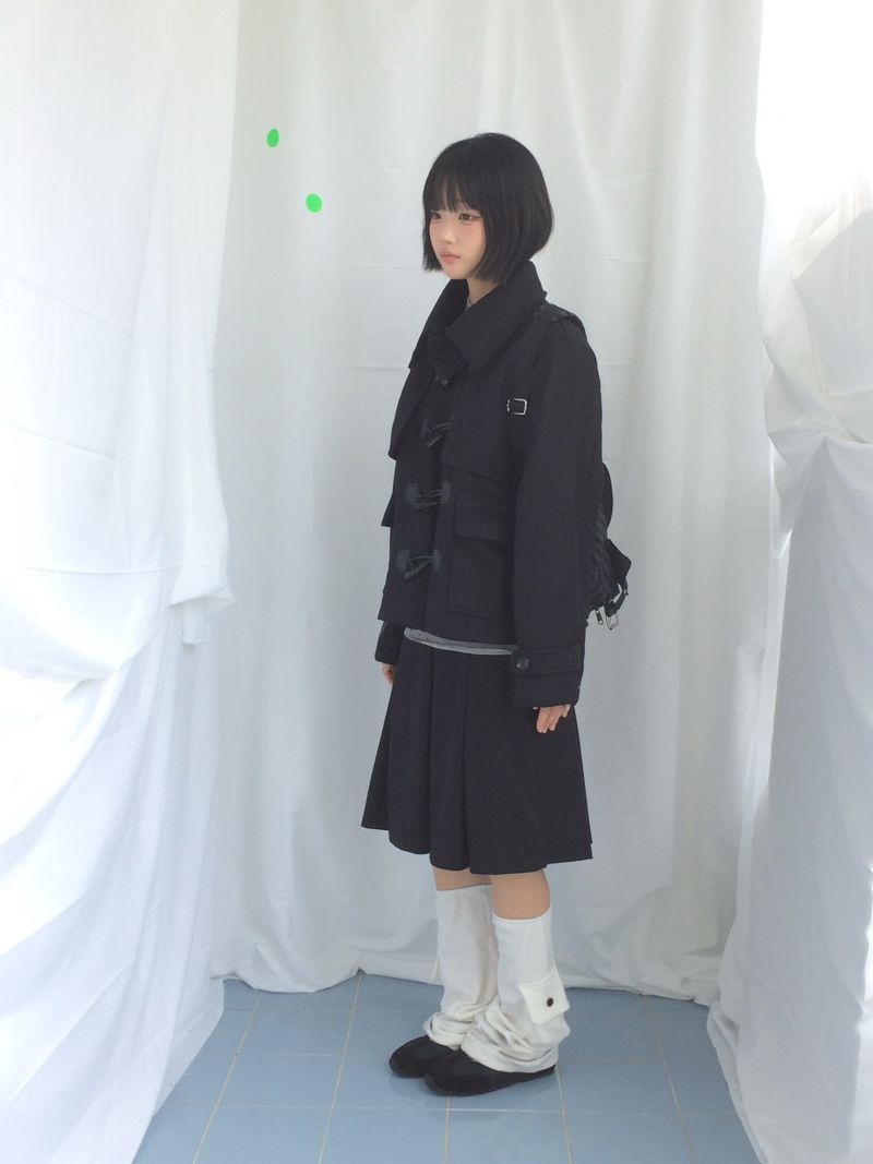 veloni basic bell pleats skirt