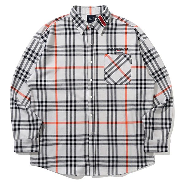SIGNATURE CHECK SHIRT_LIGHT GREY