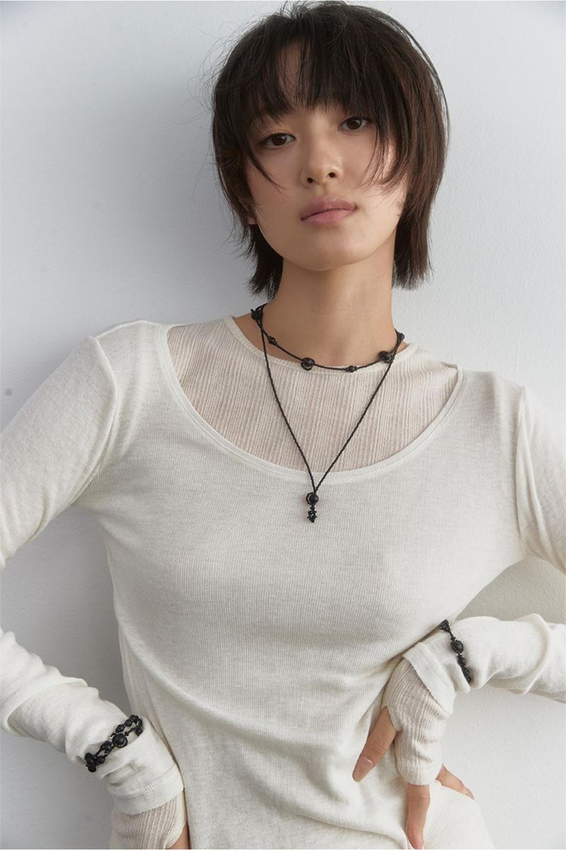Onyx drop necklace (2 size)
