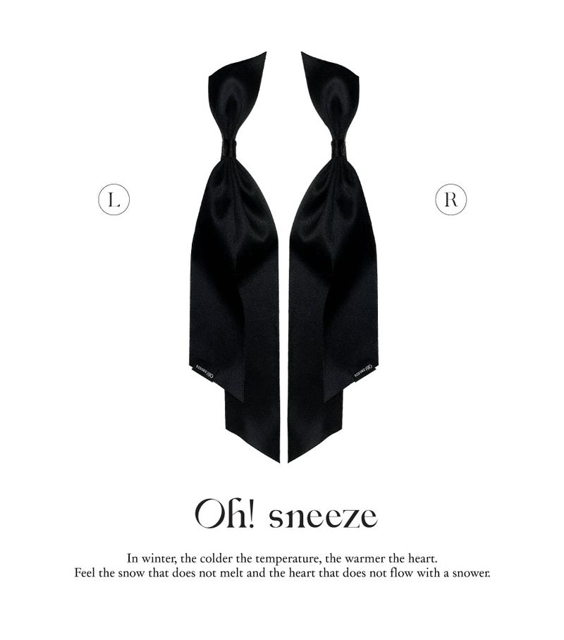 bunny long ribbon_black