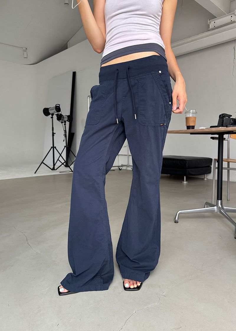 SOFT RIB BOOTS CUT PANTS