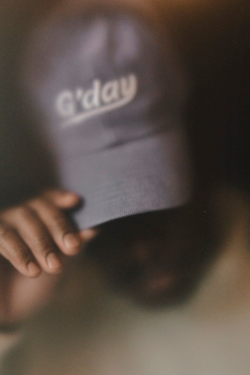 G'day coduroy ballcap(purple)