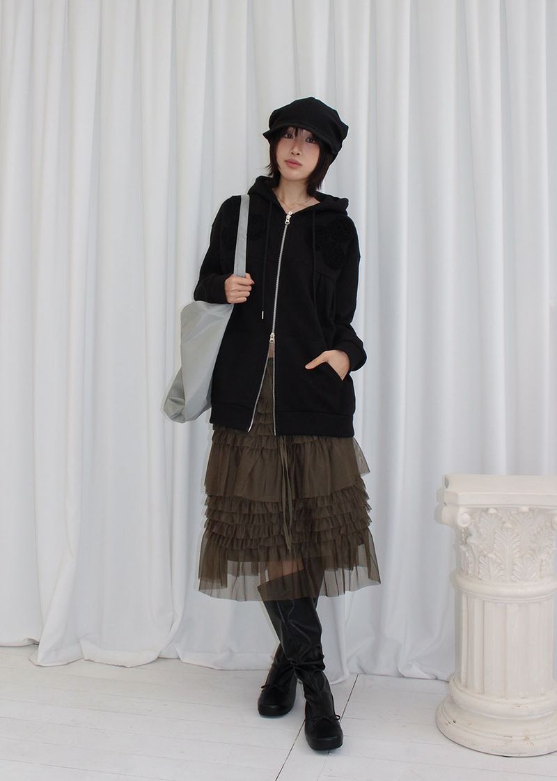 CANCAN SHA MIDI SKIRT (3color)