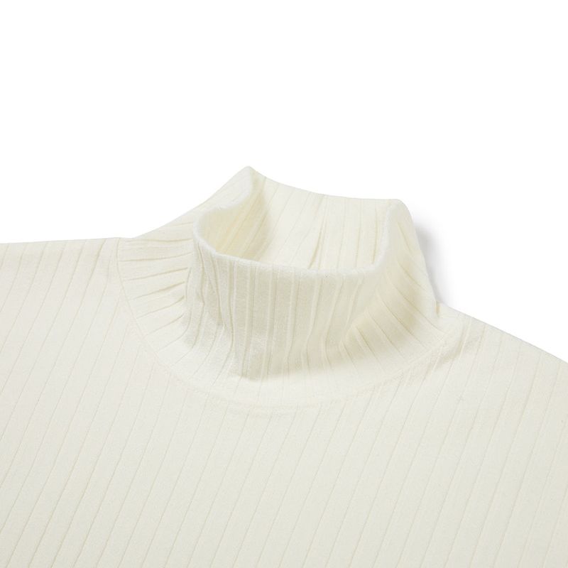 harris silky turtle neck long sleeve ivory