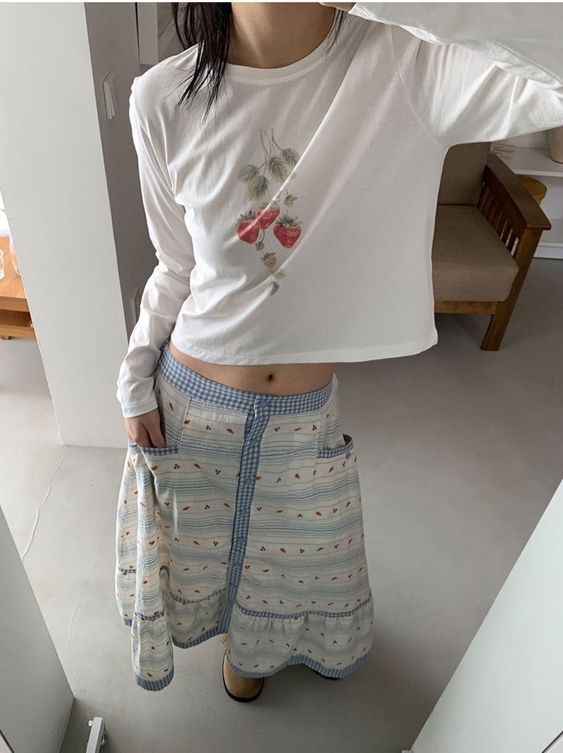 CARROT BUTTON FULL SKIRT (2C)