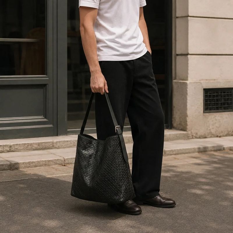 FADE MEET（フェードミート）の「Woven Soft Shoulder Bag（Bags）」